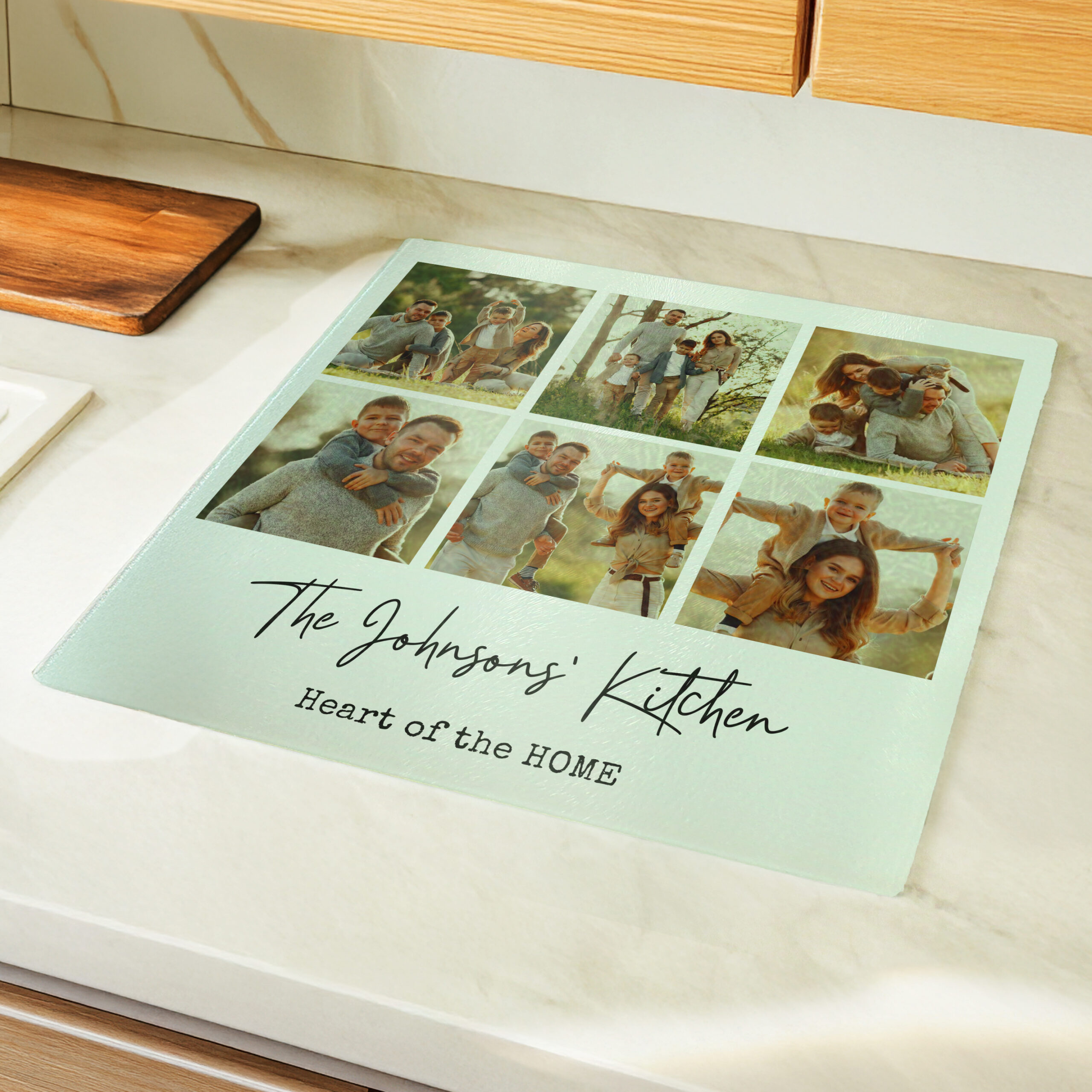 Personalised Photo Upload Glass Chopping Board 1 Personalised Photo Upload Glass Chopping Board