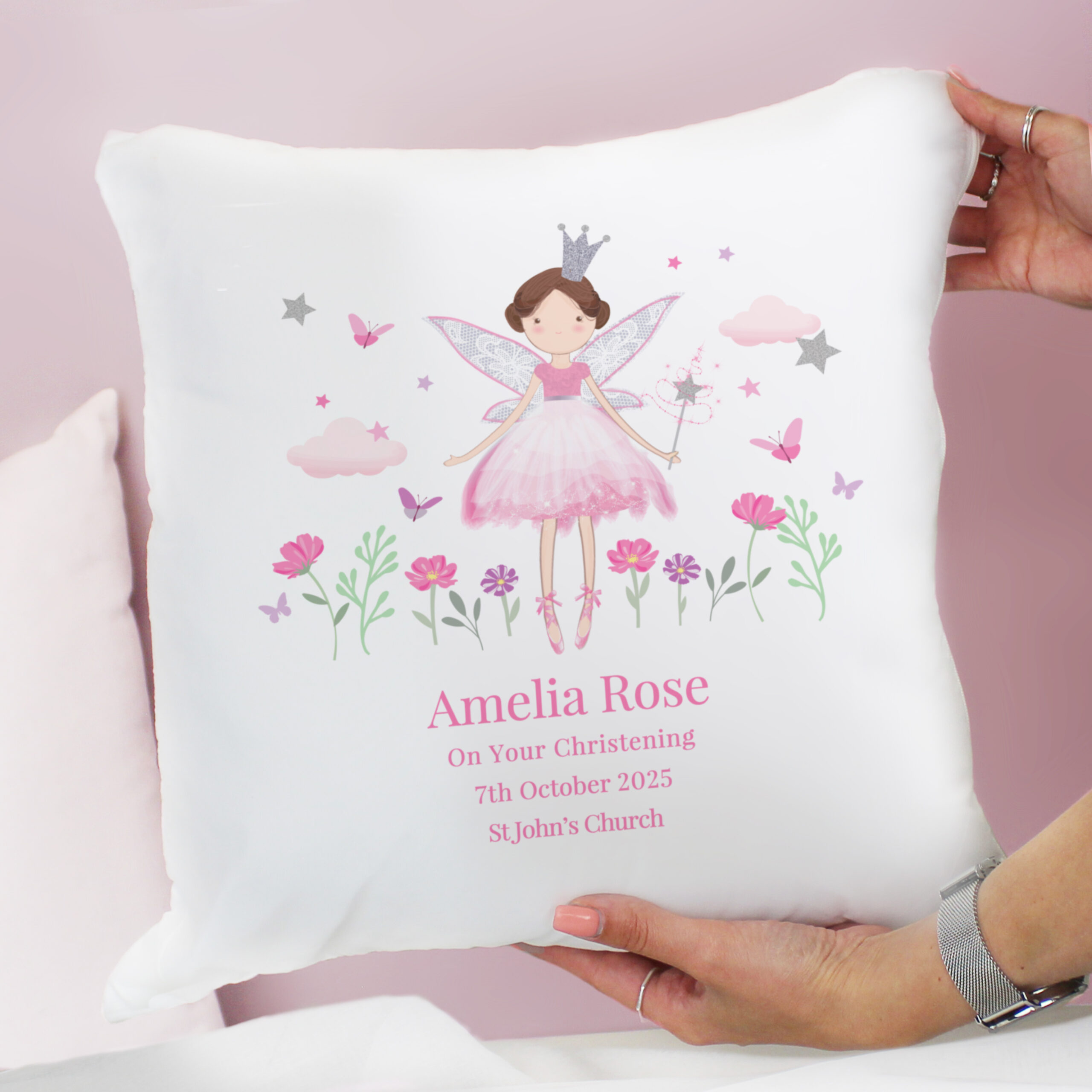 Personalised Fairy Princess Cushion 2 Personalised Fairy Princess Cushion
