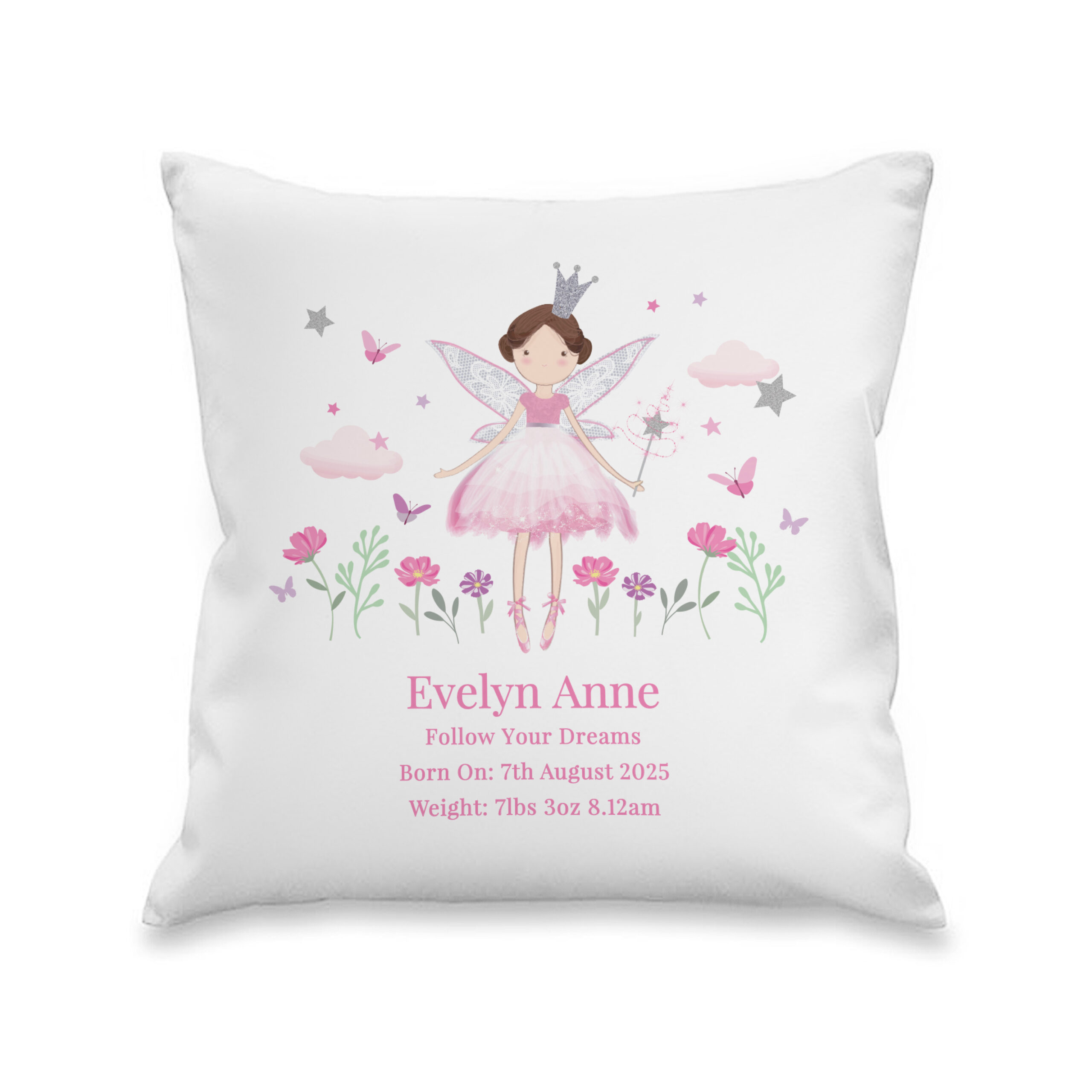 Personalised Fairy Princess Cushion 4 Personalised Fairy Princess Cushion