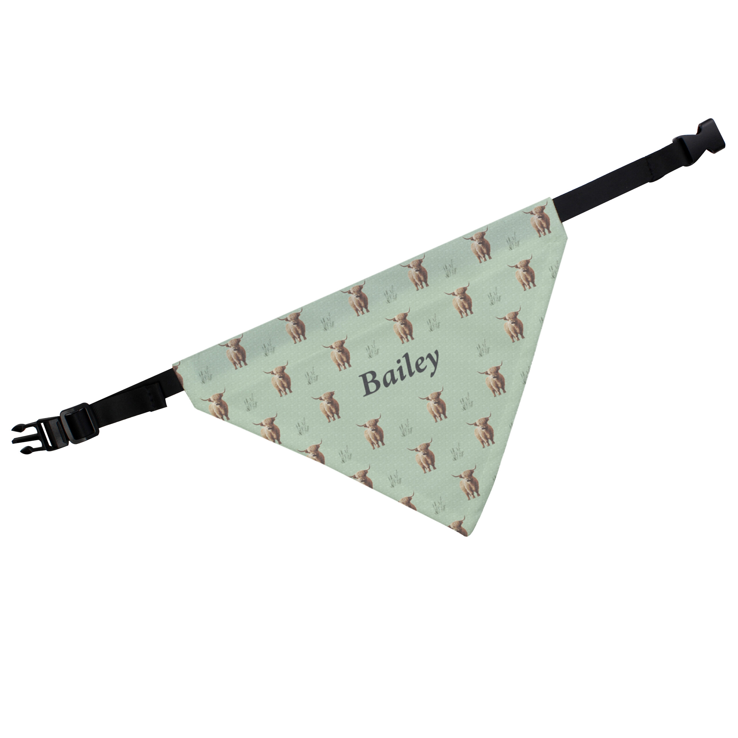 Personalised Highland Cow Dog Bandana 5 Personalised Highland Cow Dog Bandana
