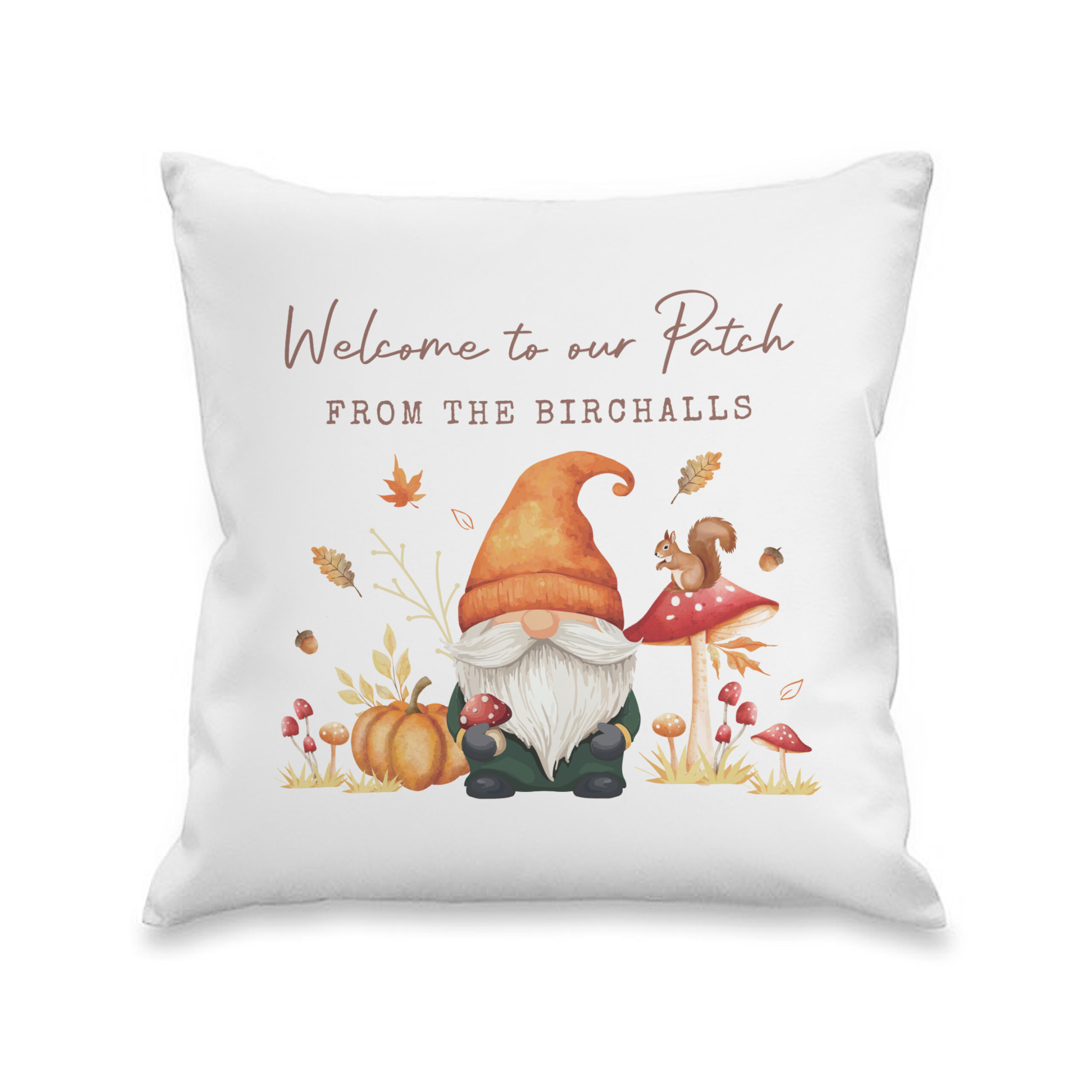 Personalised Autumn Gonk Cushion 4 Personalised Autumn Gonk Cushion