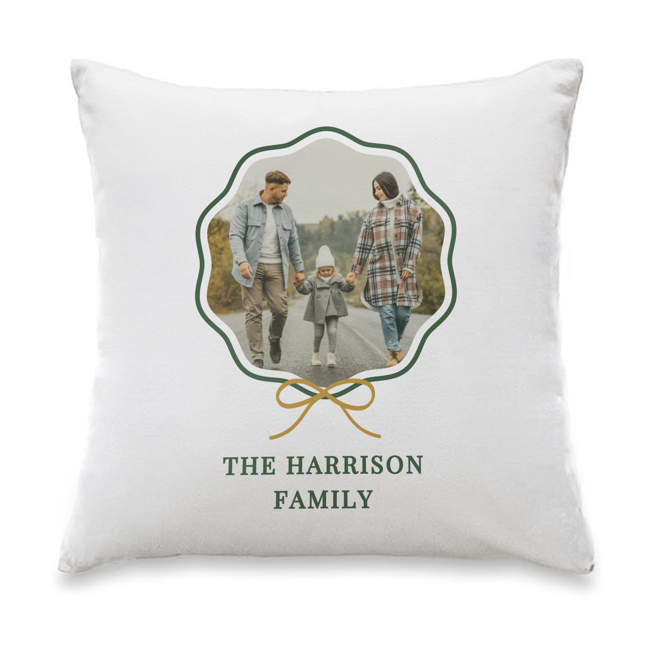 Personalised Scallop Bow Photo Upload Cushion 5 Personalised Scallop Bow Photo Upload Cushion