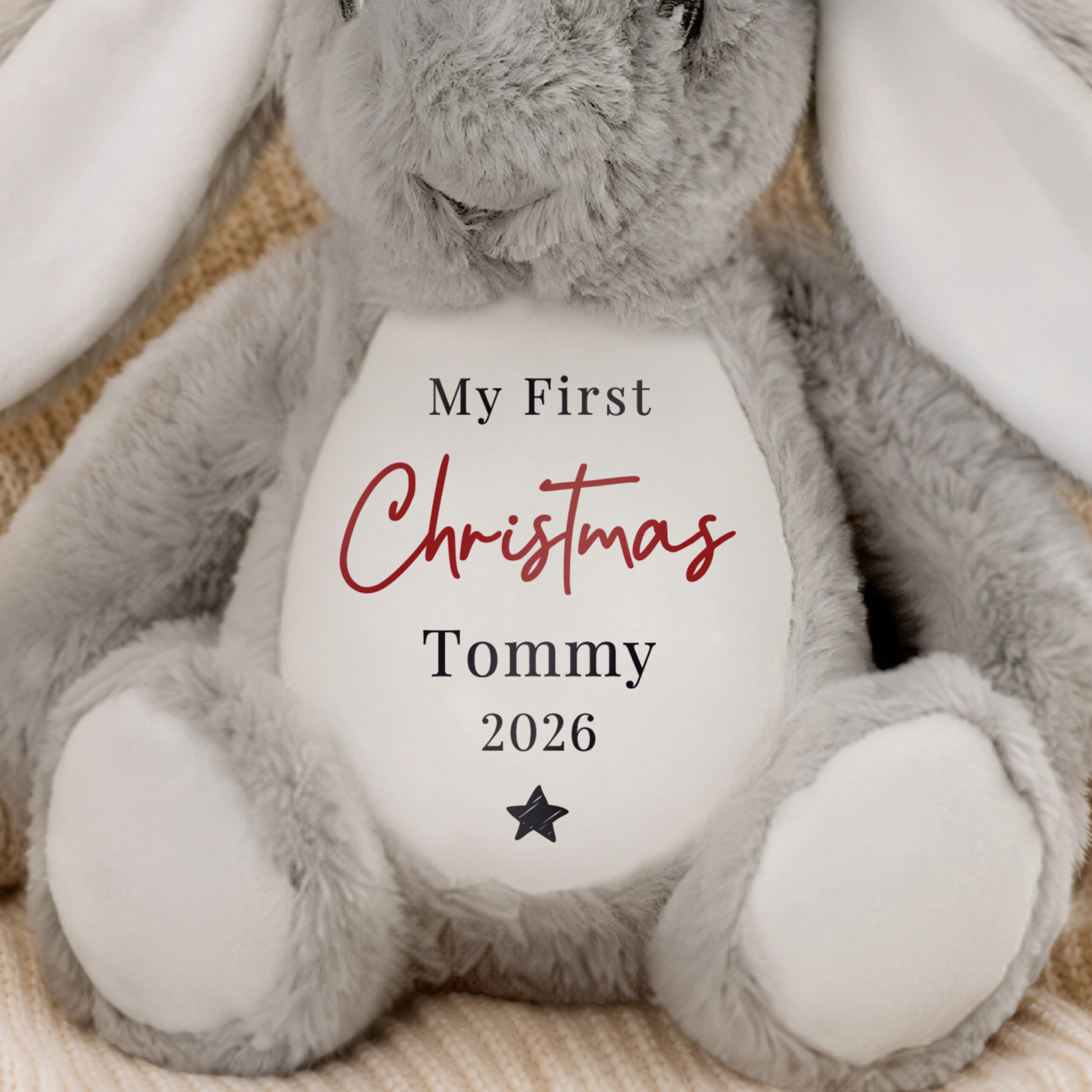 Personalised My First Christmas Bunny 2 Personalised My First Christmas Bunny