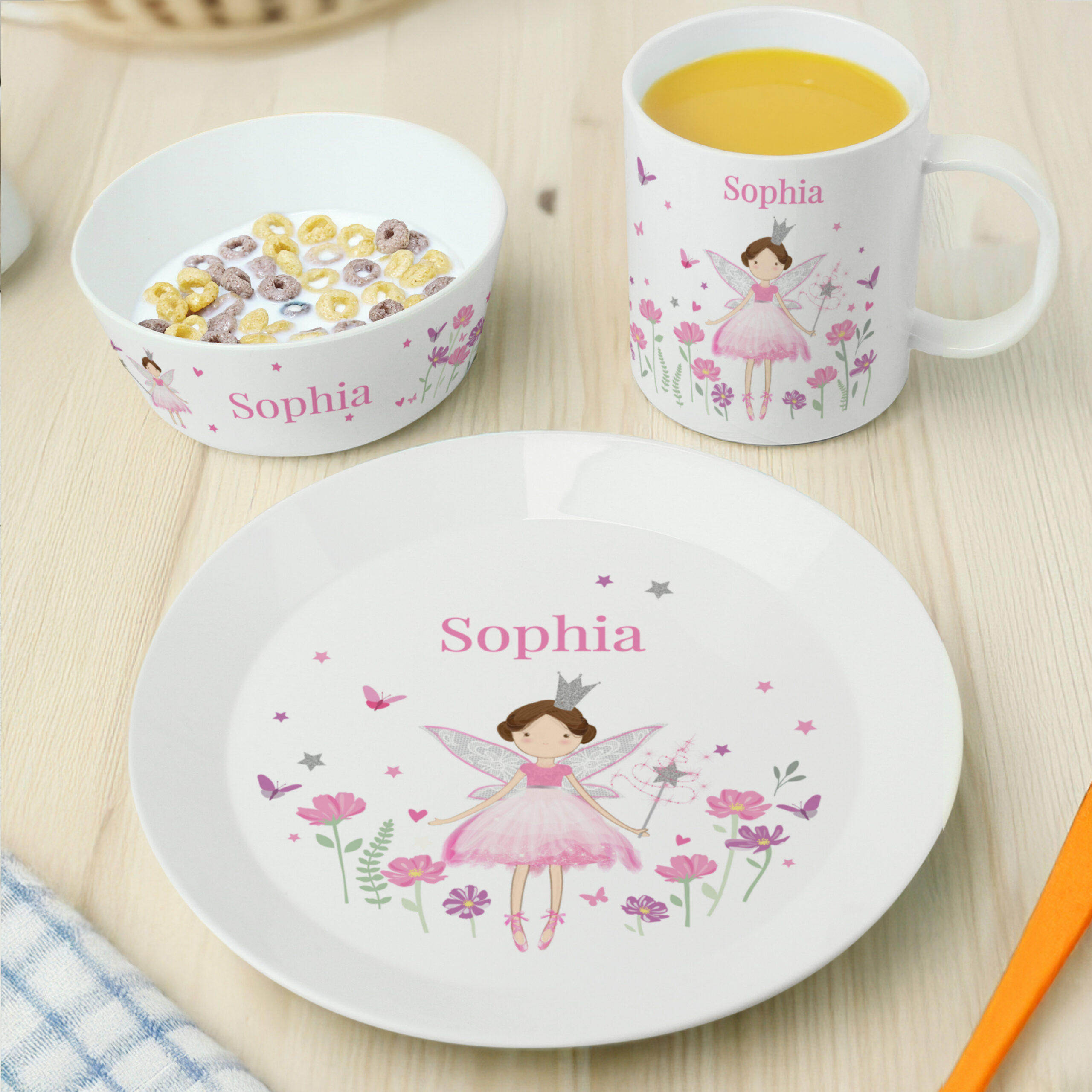 Personalised Fairy Princess Breakfast Set 1 Personalised Fairy Princess Breakfast Set