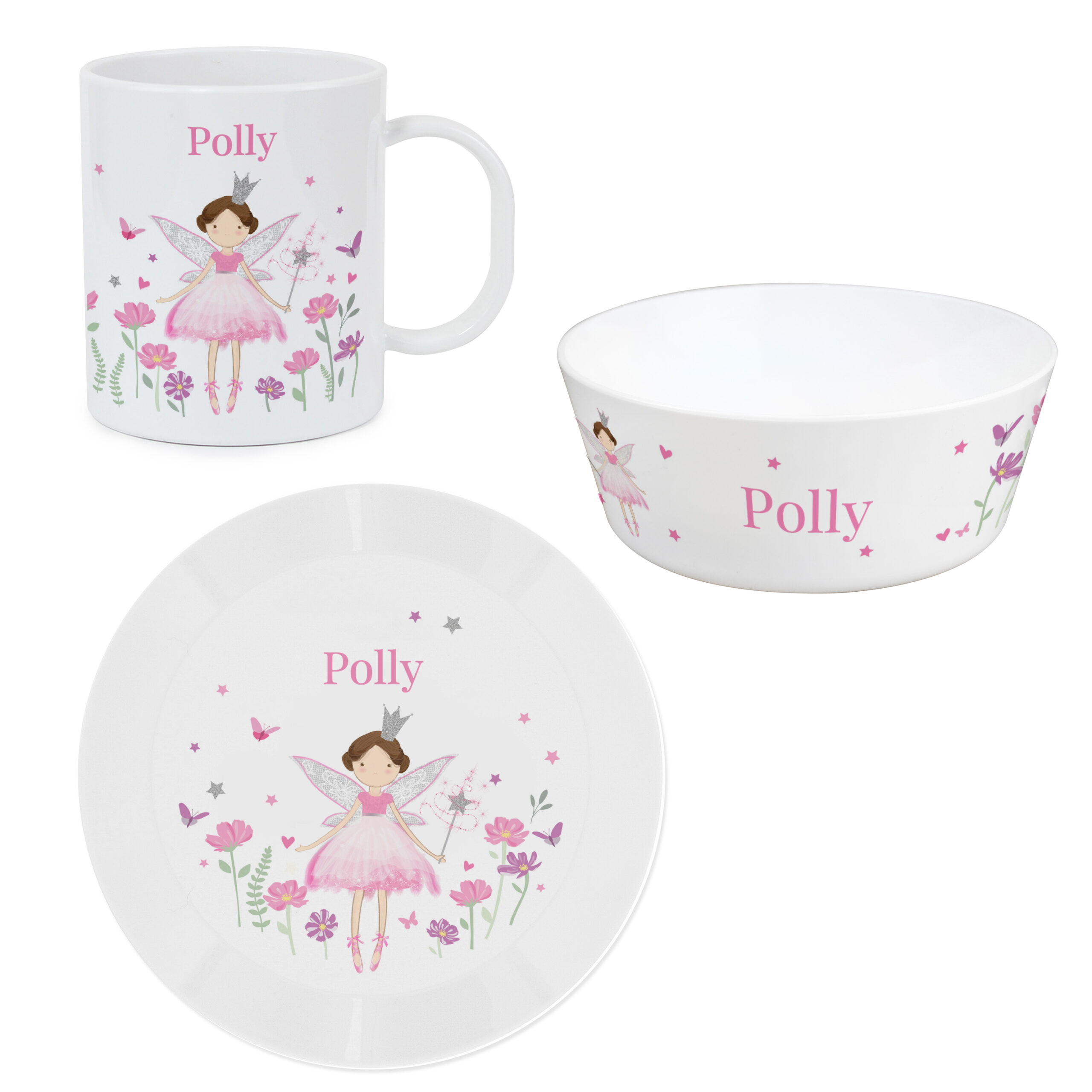 Personalised Fairy Princess Breakfast Set 5 Personalised Fairy Princess Breakfast Set