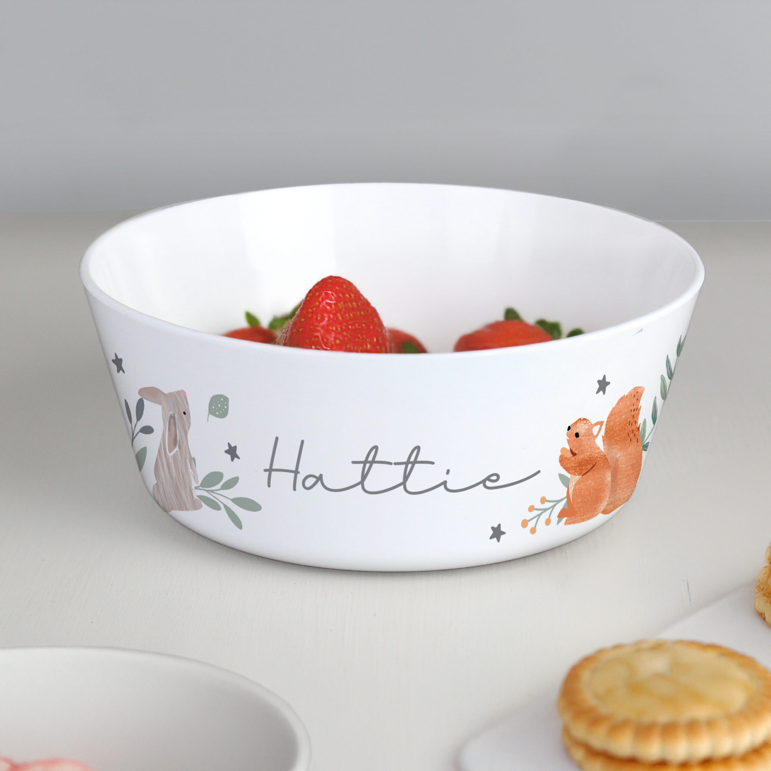 Personalised Woodland Animals Bowl 2 Personalised Woodland Animals Bowl