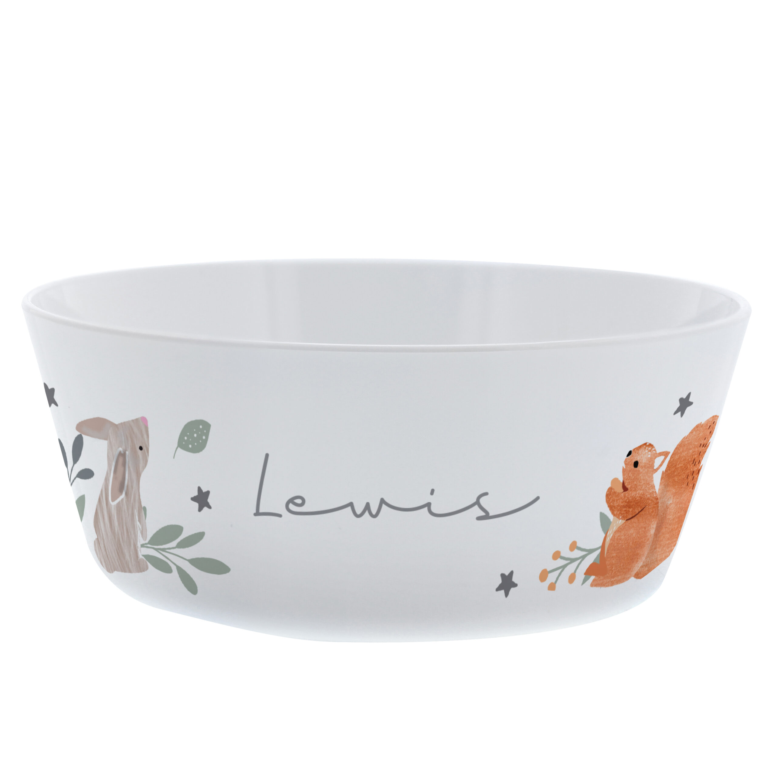 Personalised Woodland Animals Bowl 5 Personalised Woodland Animals Bowl