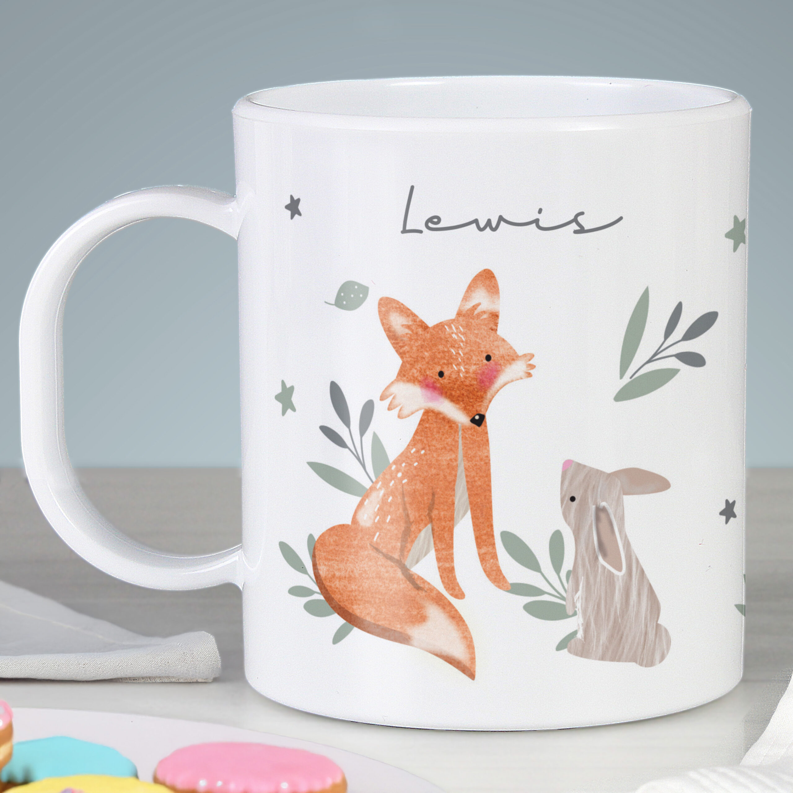 Personalised Woodland Animals Mug 3 Personalised Woodland Animals Mug