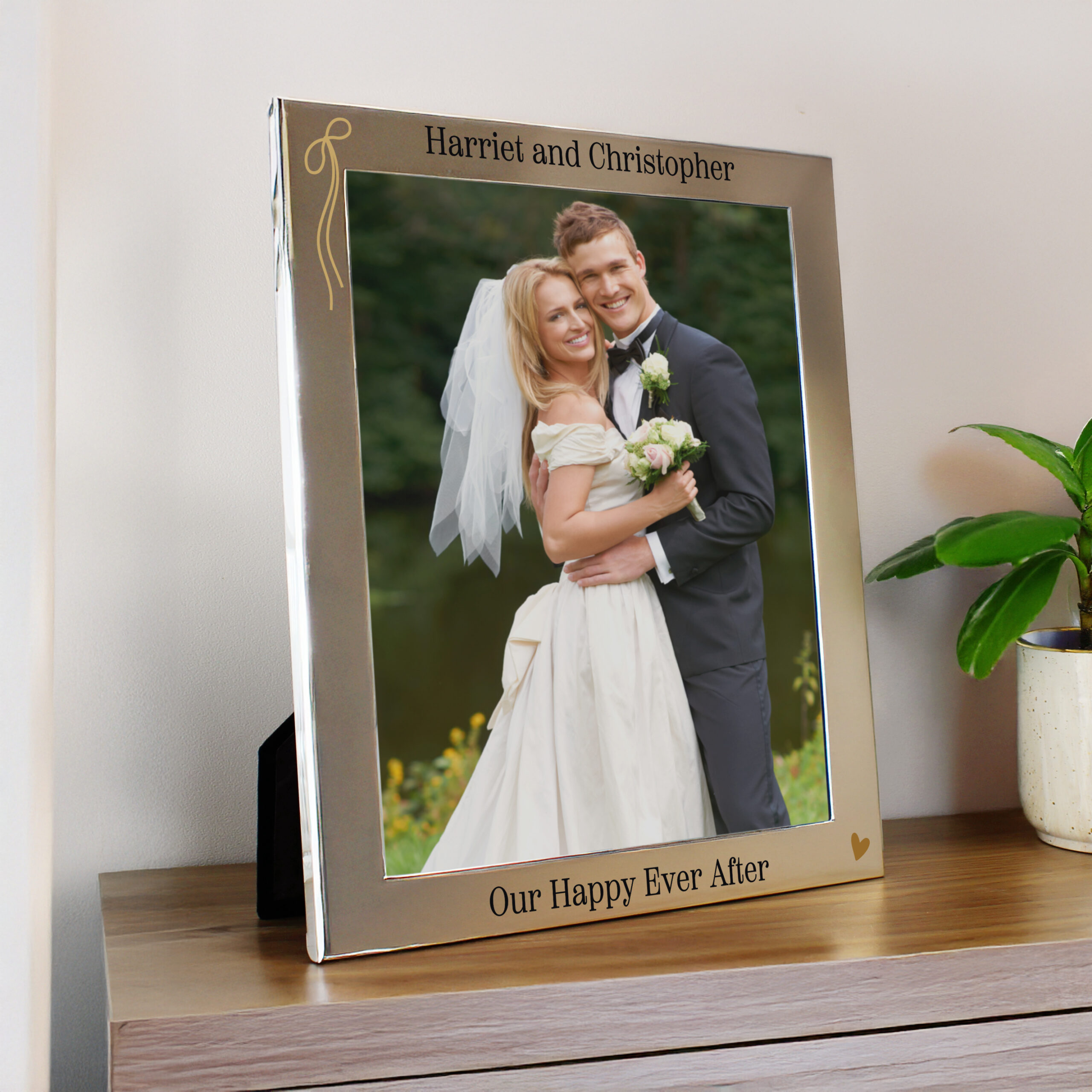 Personalised Black & Gold Free Text 8x10 Photo Frame 2 Personalised Black & Gold Free Text 8x10 Photo Frame