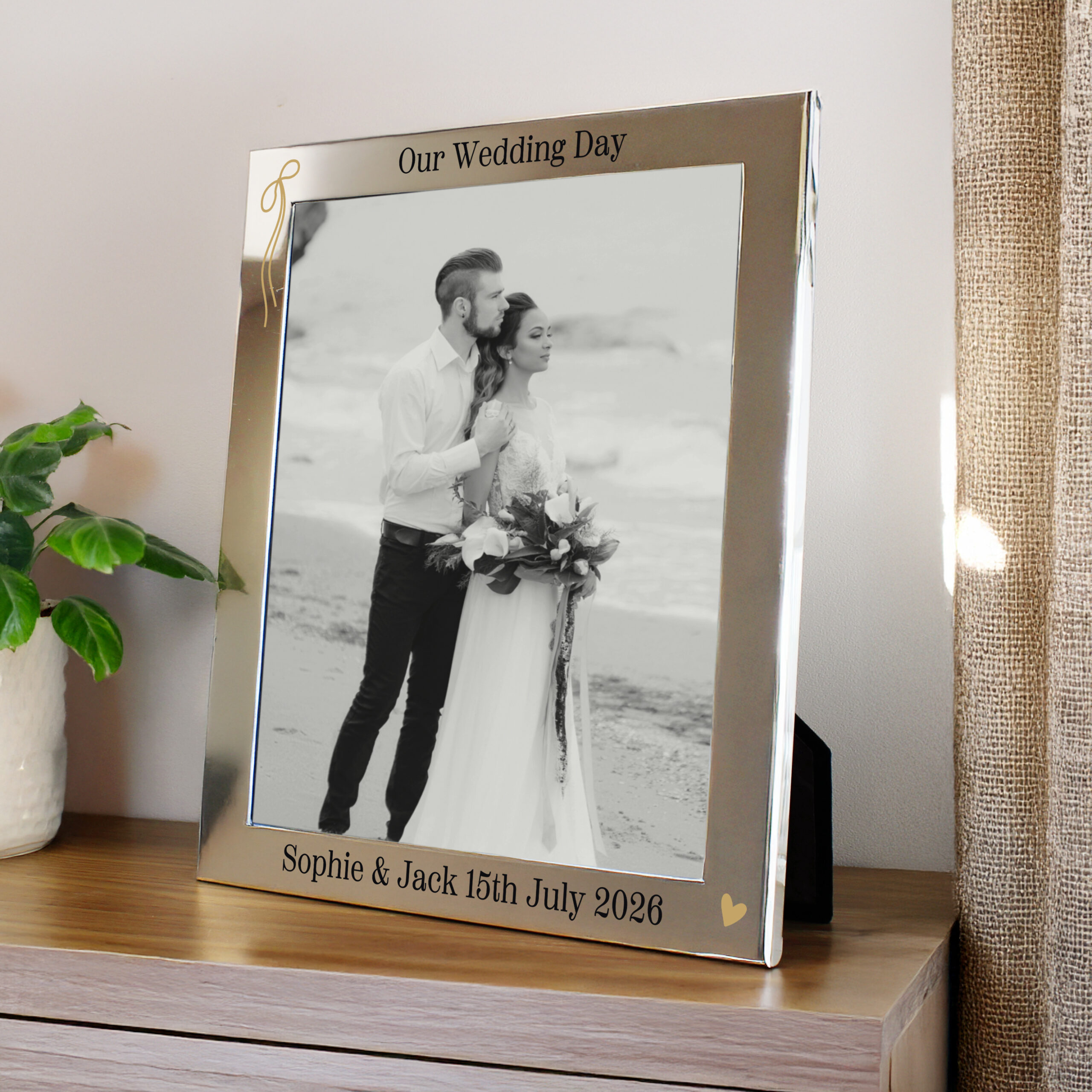 Personalised Black & Gold Free Text 8x10 Photo Frame 3 Personalised Black & Gold Free Text 8x10 Photo Frame