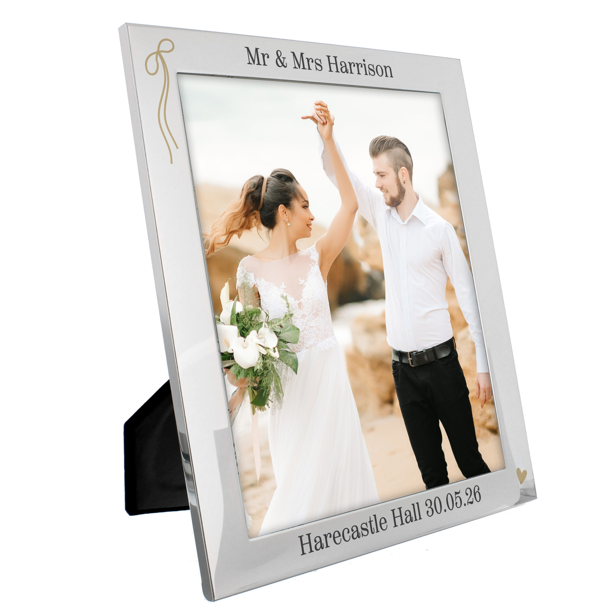 Personalised Black & Gold Free Text 8x10 Photo Frame 4 Personalised Black & Gold Free Text 8x10 Photo Frame