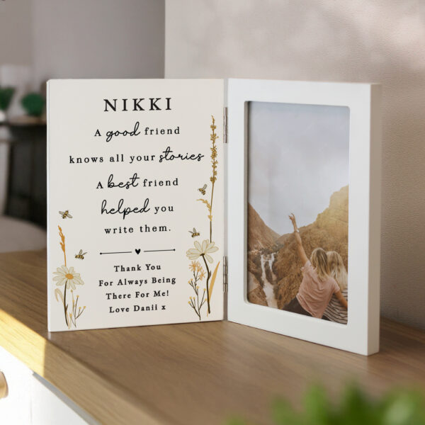 Personalised Friend Wooden Hinged 6x4 Photo Frame 36 Personalised Friend Wooden Hinged 6x4 Photo Frame