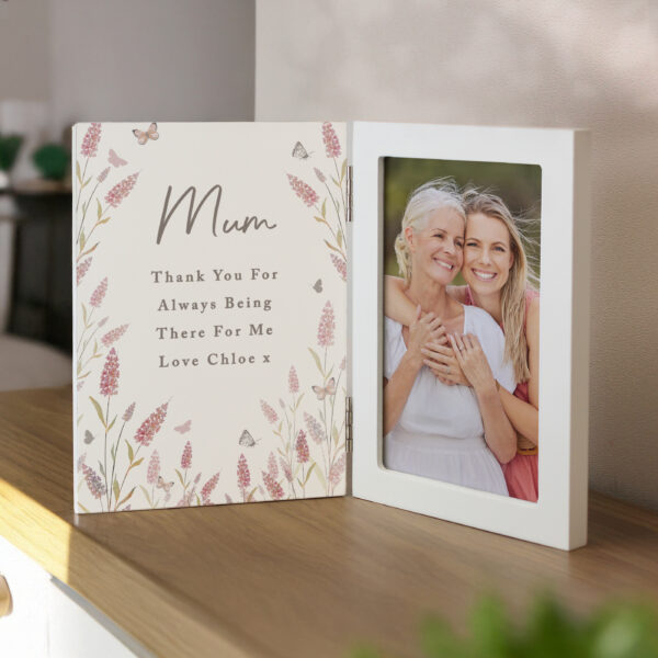Personalised Floral Wooden Hinged 6x4 Photo Frame 23 Personalised Floral Wooden Hinged 6x4 Photo Frame