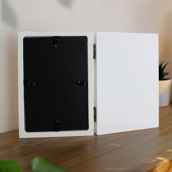Personalised Floral Wooden Hinged 6x4 Photo Frame
