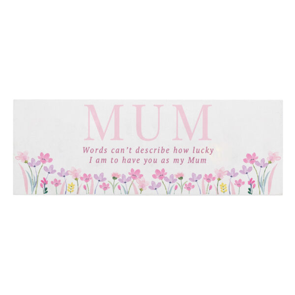 Personalised Floral Wooden Mum Ornament
