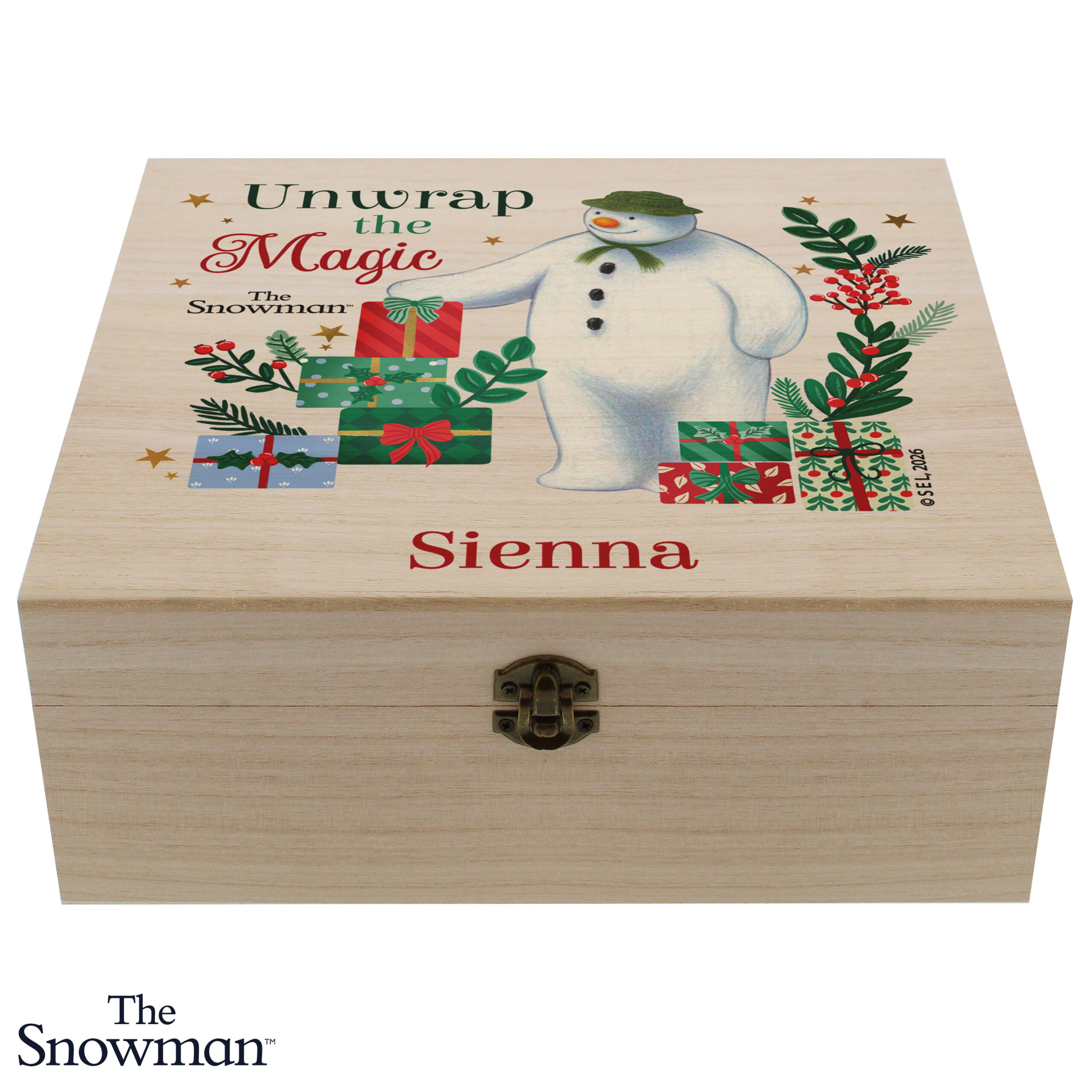 Personalised The Snowman Christmas Wishes Wooden Box 5 Personalised The Snowman Christmas Wishes Wooden Box