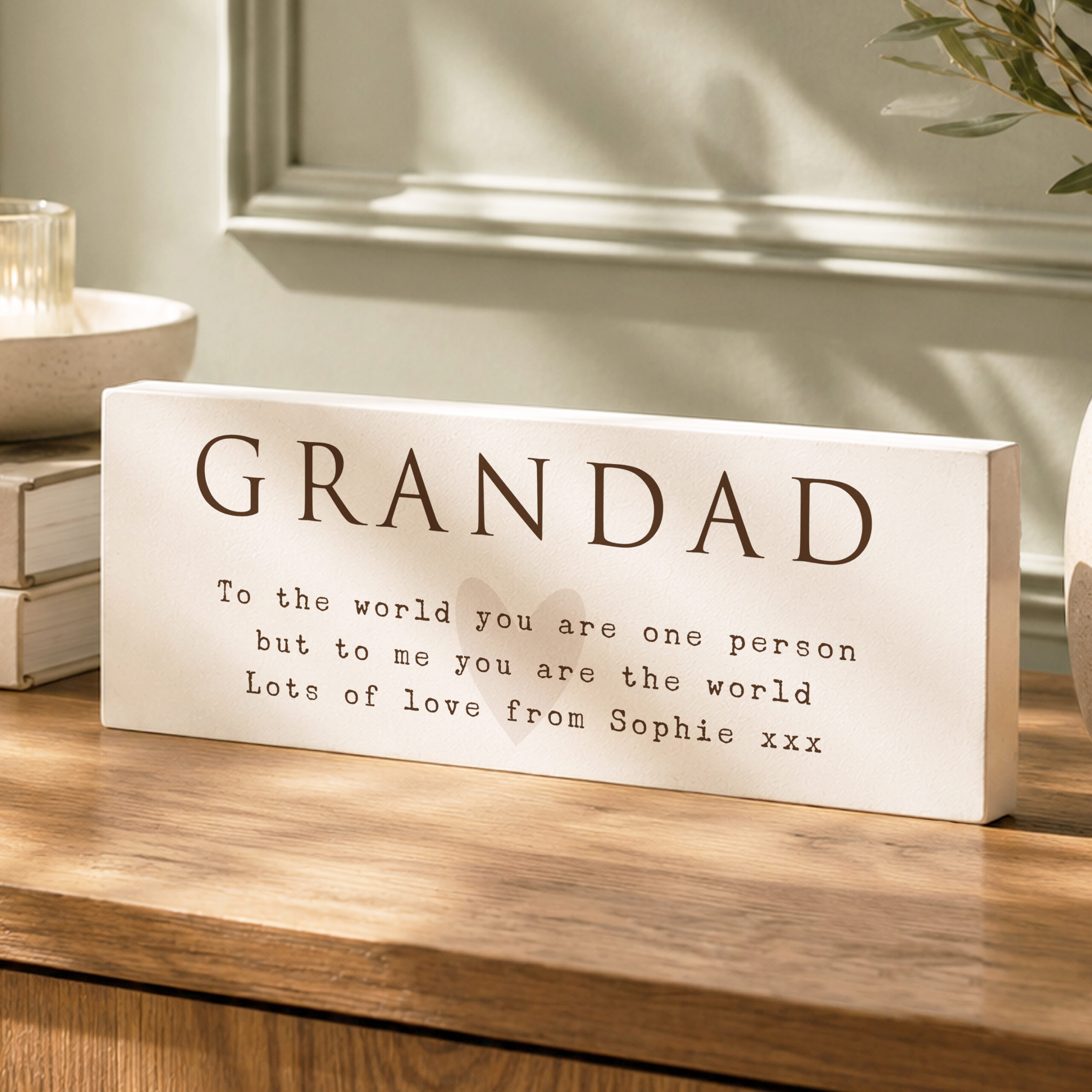 Personalised Grandad Wooden Ornament 2 Personalised Grandad Wooden Ornament