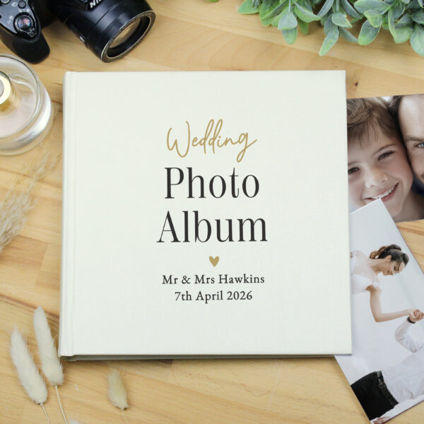 Personalised Black & Gold Free Text Square Album 31 Personalised Black & Gold Free Text Square Album