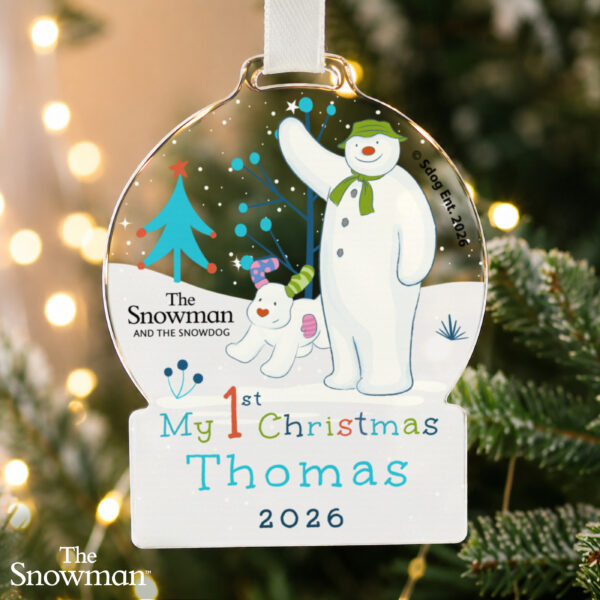 Personalised The Snowman My 1st Christmas Decoration 11 Personalised The Snowman My 1st Christmas Decoration