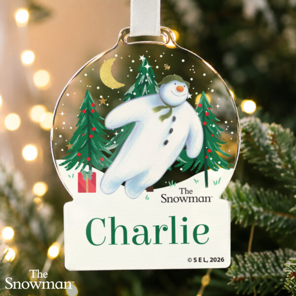 Personalised The Snowman Christmas Wishes Acrylic Decoration 10 Personalised The Snowman Christmas Wishes Acrylic Decoration