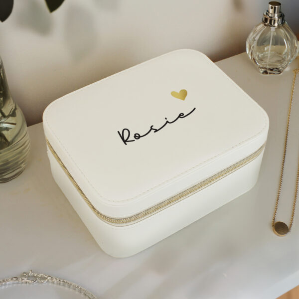 Personalised Leatherette Jewellery Box