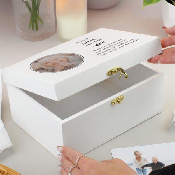 Personalised Photo Upload Memorial Keepsake Box
